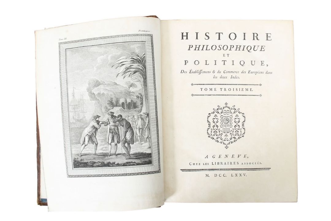 Raynal (Guillaume Thomas) 'Histoire, Philosophique et Politique' 1775, three volumes - Image 3 of 3