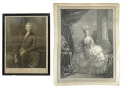 Engravings. William Pitt the younger (1790) & Marie Antoinette (1828)