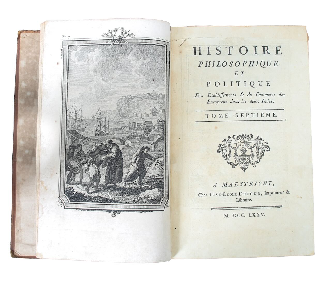 Raynal (L'Abbe Guillaume Thomas) 'Histore Philosophique et Politique' 1775 - Image 2 of 3
