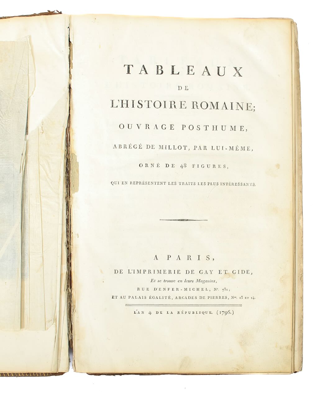 Millot (Claude F. Xavier) Tableaux de Histoire Romaine' 1796 - Image 4 of 8