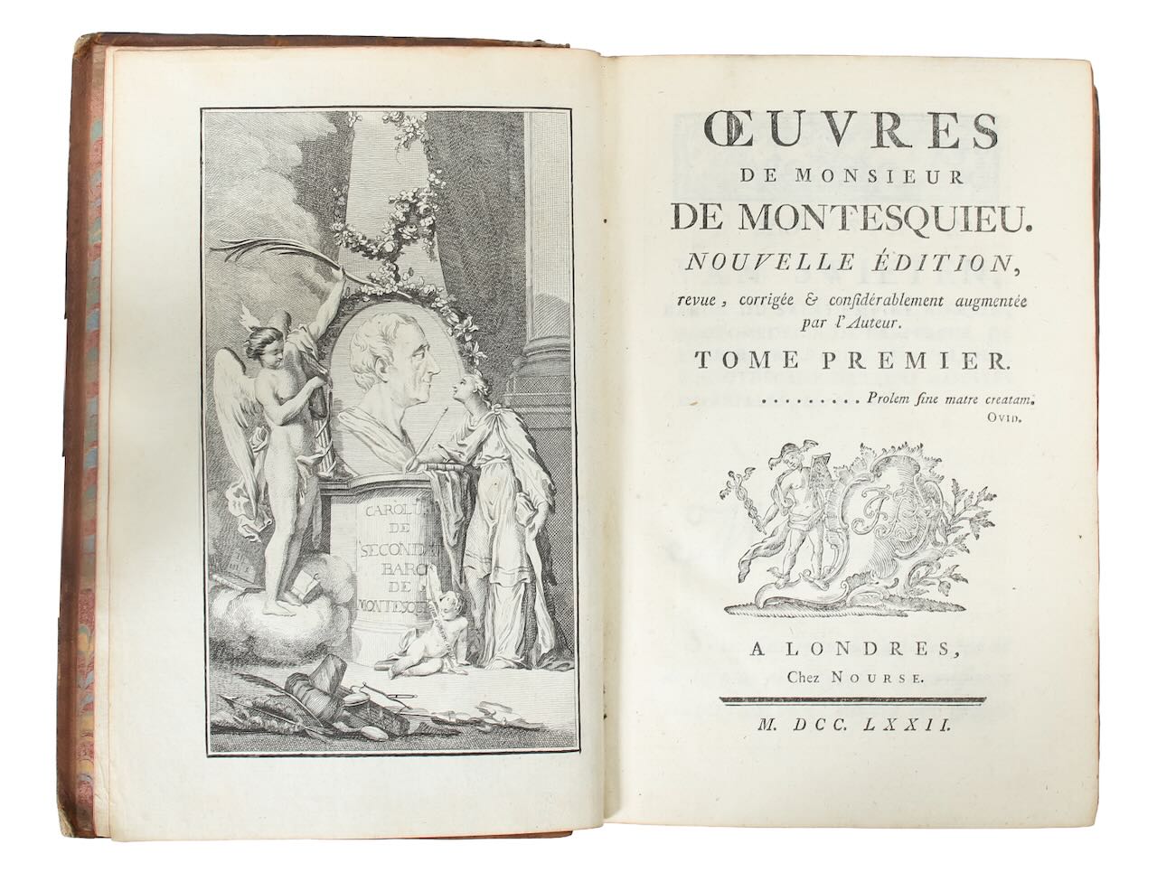 Baron de Montesquieu 'Oeuvres' 1772, three volumes - Image 6 of 8