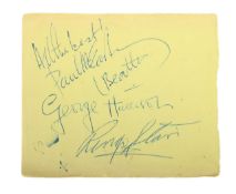 Beatles signatures Paul, George & Ringo