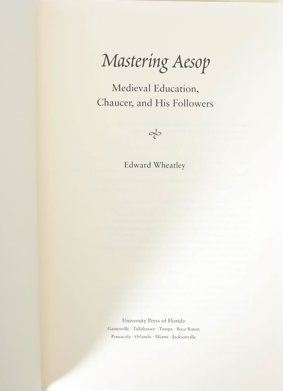 L'Estrange & Low. 'A Fox & a Sick Lion' + 'A Cat and A Cock', with 'Mastering Aesop' - Image 2 of 7