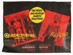 Quadrophenia /McVicar (1980) British double-bill Quad film poster