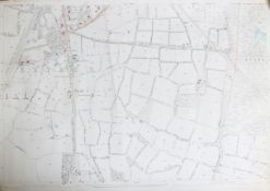 A collection of Victorian Brighton and environs Ordnance Survey maps, unframed