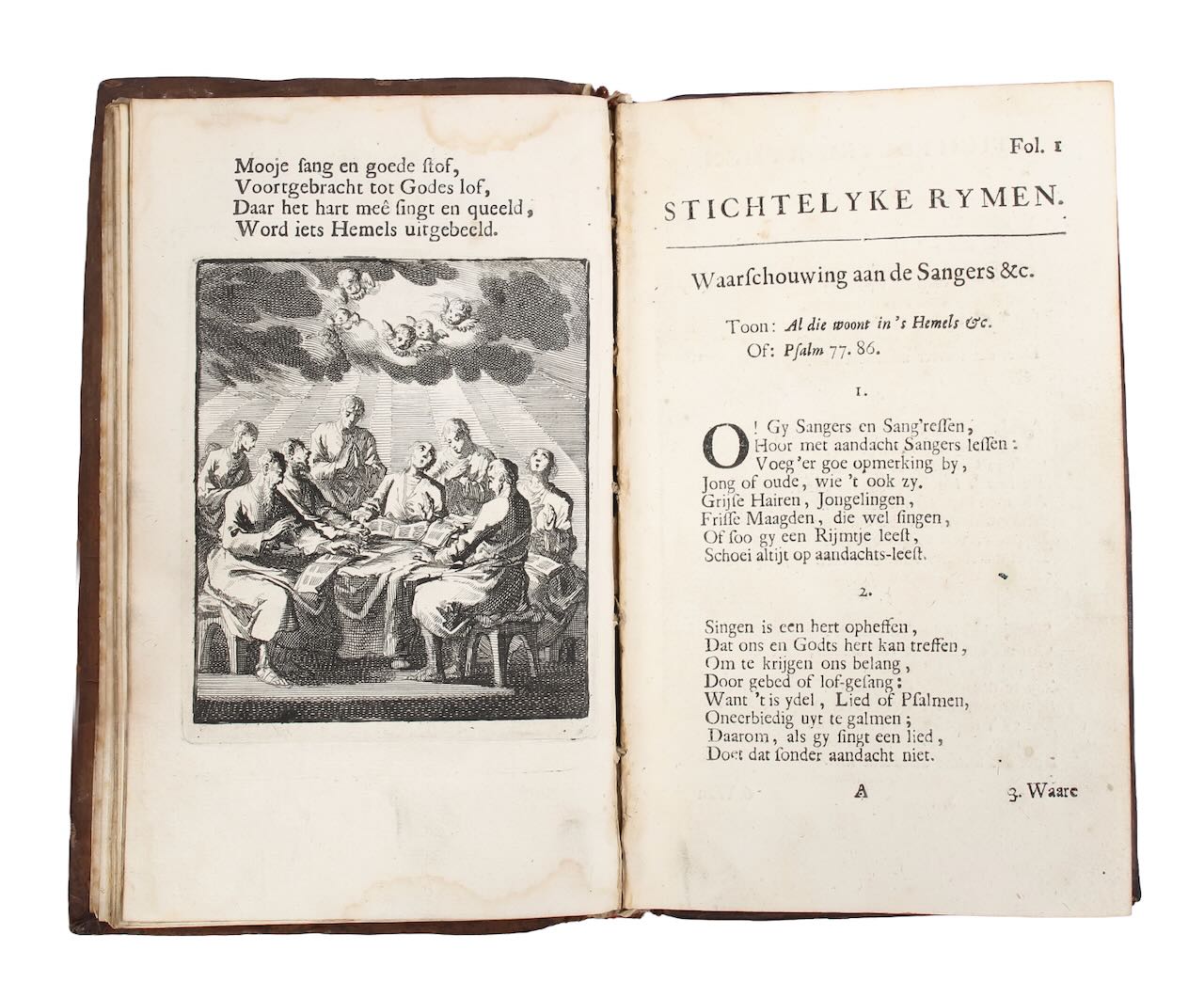 Huygen (Jan), 'Duae Emblematum & Epigrammatum Sacra.' Amsterdam, 1723. - Image 3 of 3