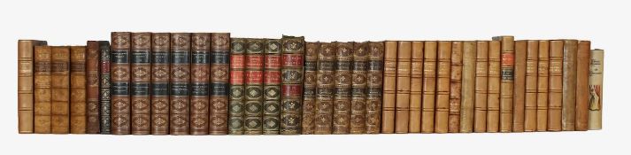 Bindings: A quantity of miscellaneous mid/late 19th century leather bound volumes