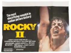 Rocky II (1979) British Quad film poster
