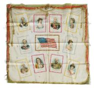 A U.S. tobacco pillow top silk, circa 1910
