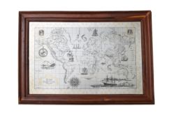A Royal Geographical Society silver map
