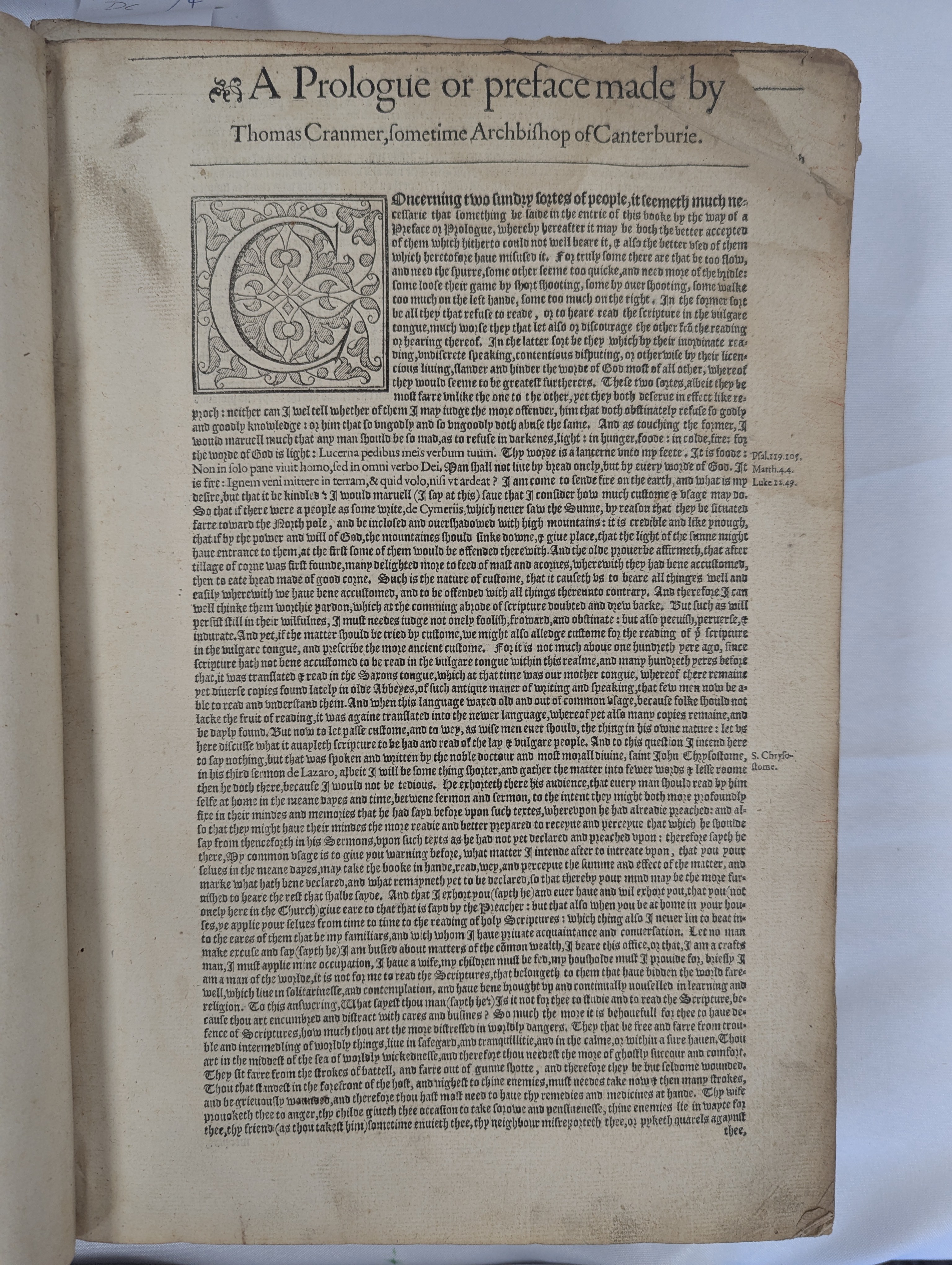 1578 English Bible with woodcut illustrations - Image 6 of 14