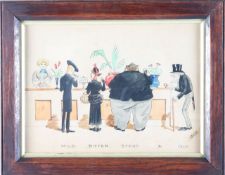George Cruikshank (1792-1878) Five etchings; with three other items
