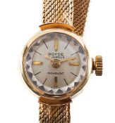 An 18ct gold Royce 17 jewel lady's watch