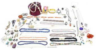 A box of costume jewellery