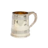 A Victorian silver Christening mug