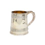 A Victorian silver Christening mug