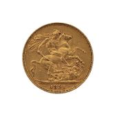 A Victoria 1891 gold full sovereign