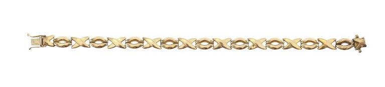 A 9ct gold fancy link bracelet