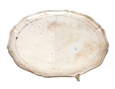 A George V silver salver