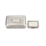Two George IV silver vinaigrettes