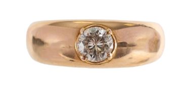 A gents diamond ring