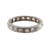 A Edwardian diamond full eternity band