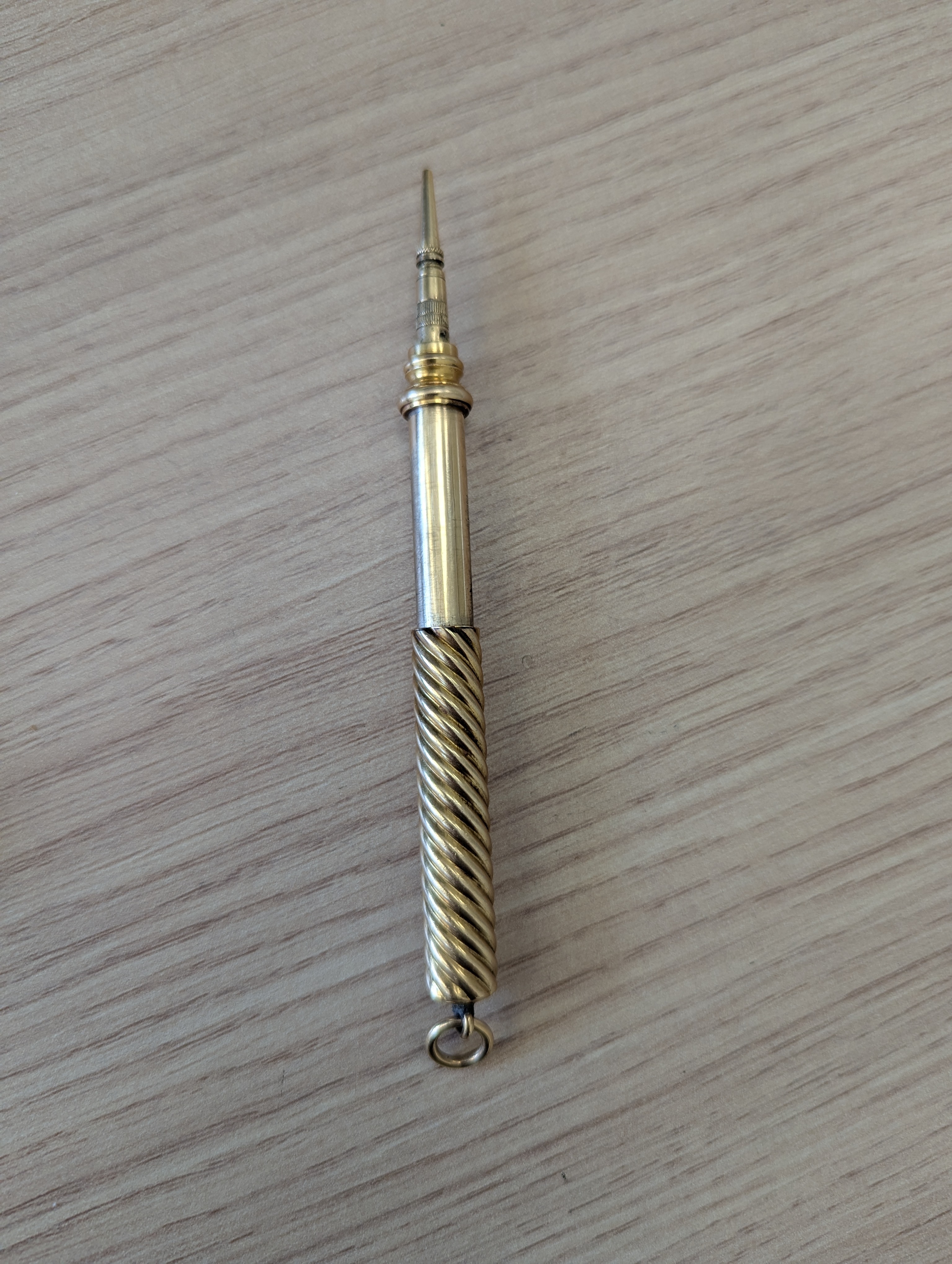 A Sampson Mordan 15ct gold propelling pencil - Image 3 of 9