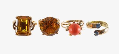 A collection dress rings