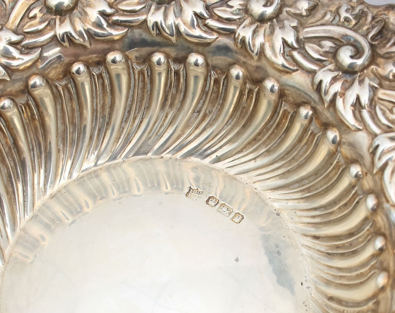 Two Victorian dishes and a George V silver ashtray - Image 3 of 4