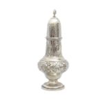 An Edward VII silver caster