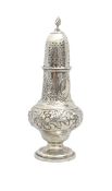 An Edward VII silver caster