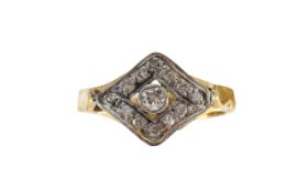 An Art Deco diamond ring