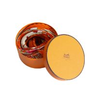 An Hermès accordion Grande Roue pattern scarf