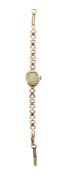 A 9ct gold manual wind Rotary bracelet wristwatch