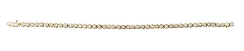 A diamond set tennis bracelet