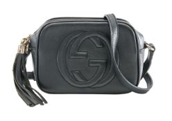A Gucci black leather Soho disco bag