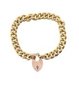 A Victorian 15ct gold curb link bracelet