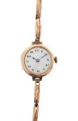 A 9ct gold lady's wristwatch