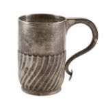 A Victorian silver presentation mug