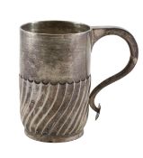 A Victorian silver presentation mug