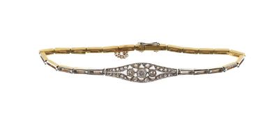 An Edwardian diamond bracelet