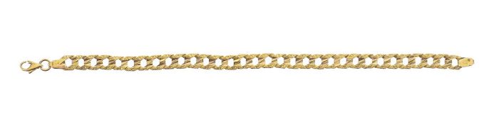 A curb link bracelet