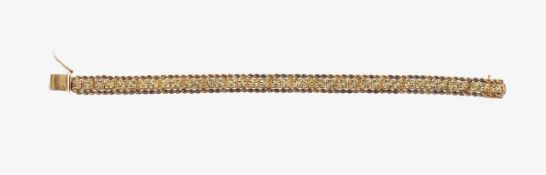 A 14ct gold fancy link bracelet