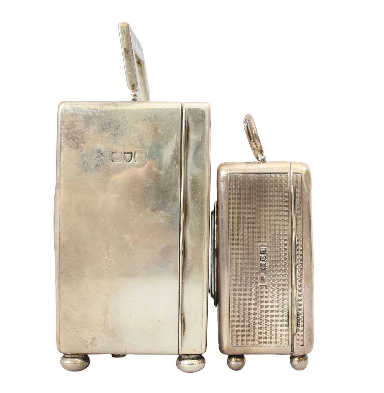 Two silver cased travel or carriage clocks - Image 4 of 4