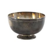 A George V silver bowl