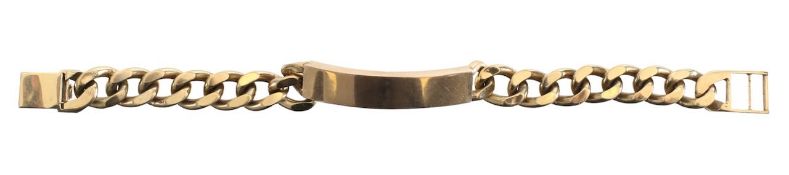 A 9ct gold identity bracelet