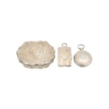 A George III and two Victorian silver vinaigrettes