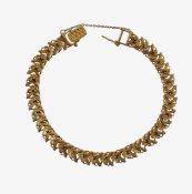 An Indian gold fancy link bracelet