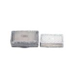 A George IV and William IV silver vinaigrette