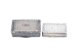 A George IV and William IV silver vinaigrette